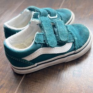 Vans Teal Suede Sneakers Toddler Size 5